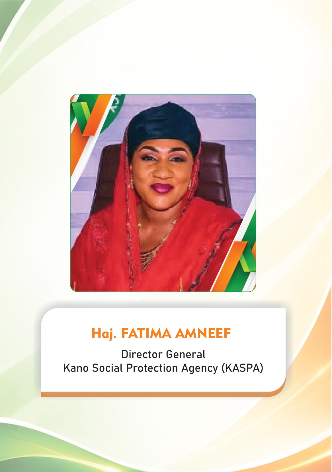 Nigeria International Lighting Expo 2026 — page 13: Haj. Fatima Amneef — Director General, Kano Social Protection Agency (KASPA)