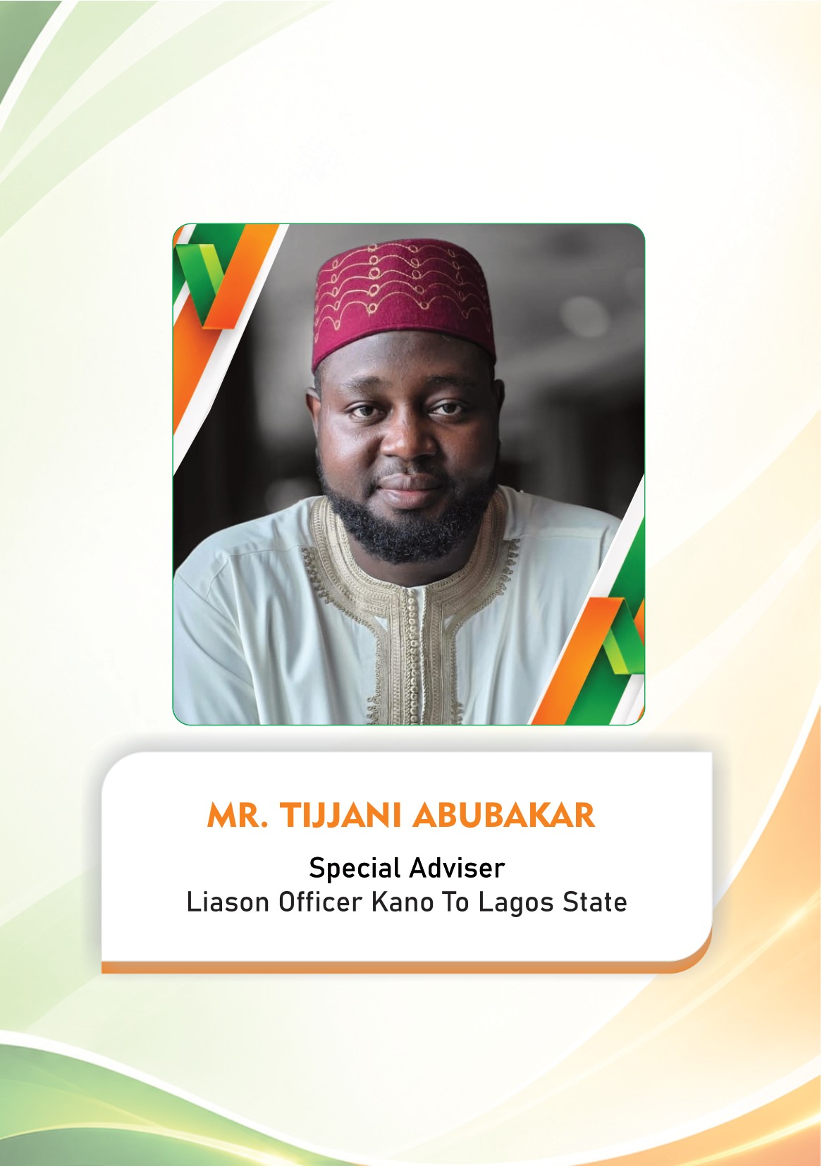 Nigeria International Lighting Expo 2026 — page 14: Mr. Tijjani Abubakar — Special Adviser, Liaison Officer Kano to Lagos State