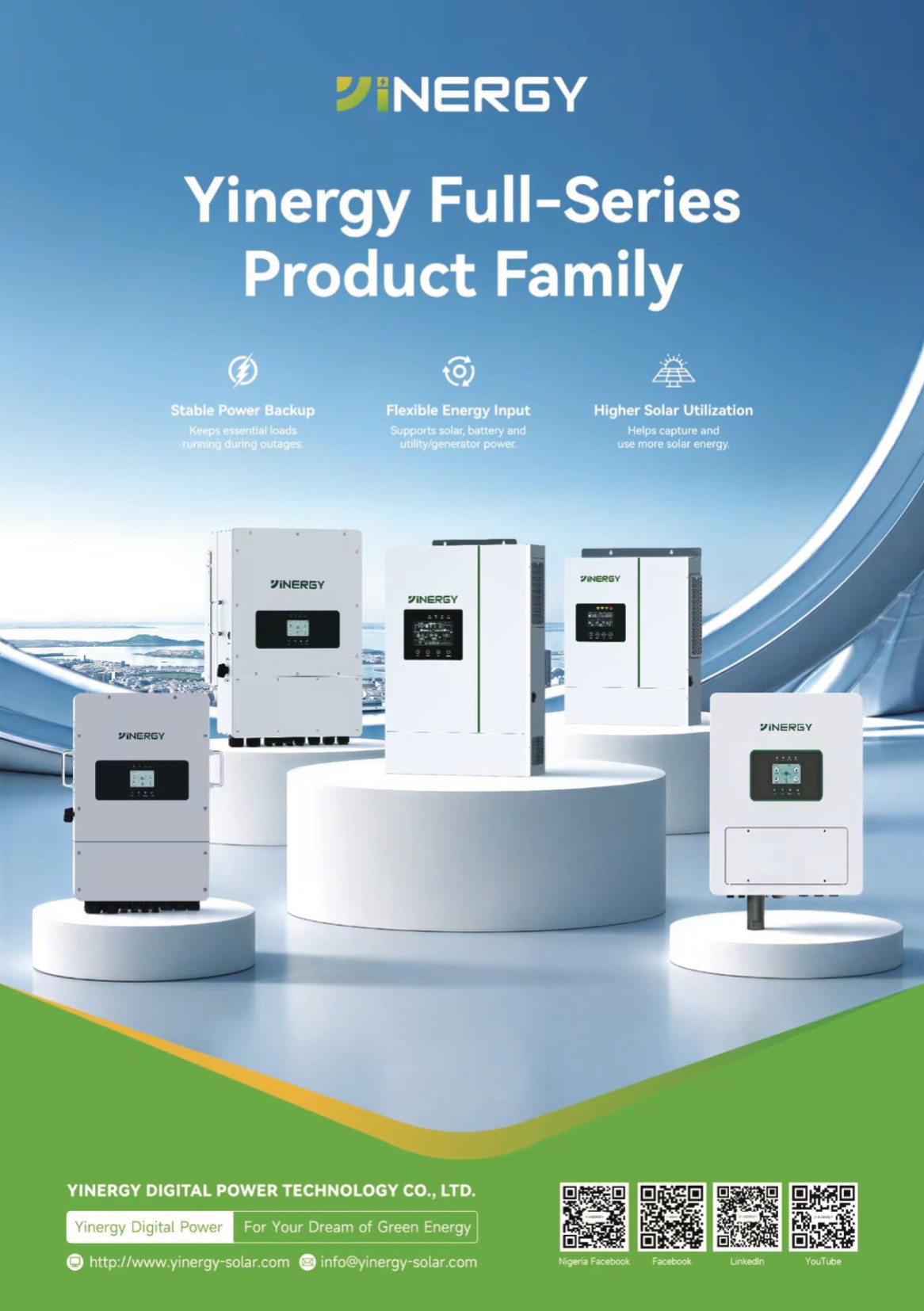 Nigeria International Lighting Expo 2026 — page 61: Yinergy — Full-Series Product Family, Stable Power Backup