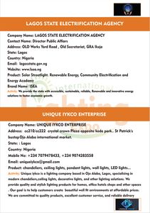 Nigeria International Lighting Expo 2026 page 58 thumbnail